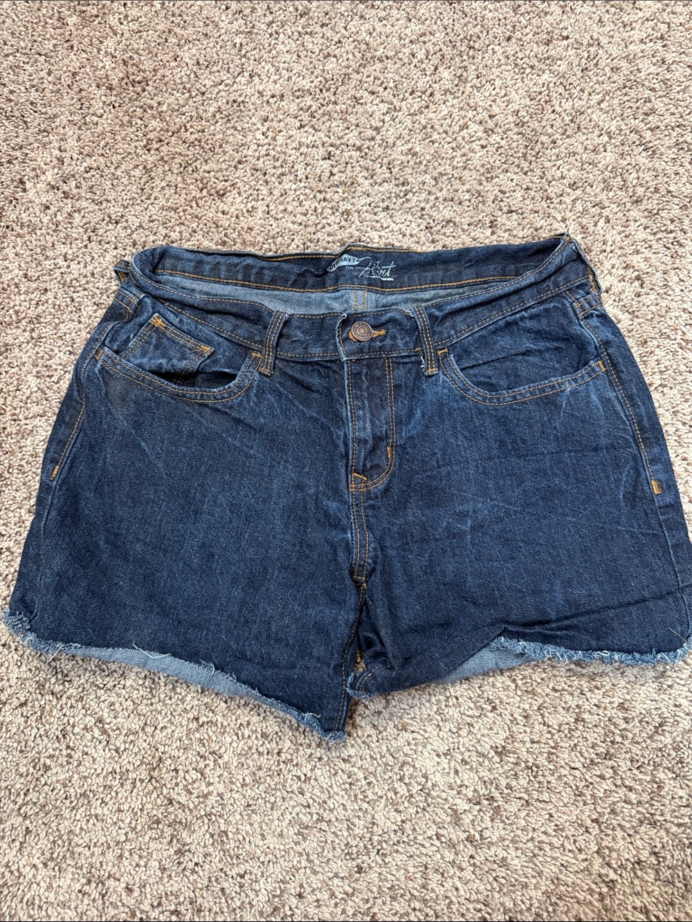 Old Navy Dark Blue Denim Cutoff Shorts